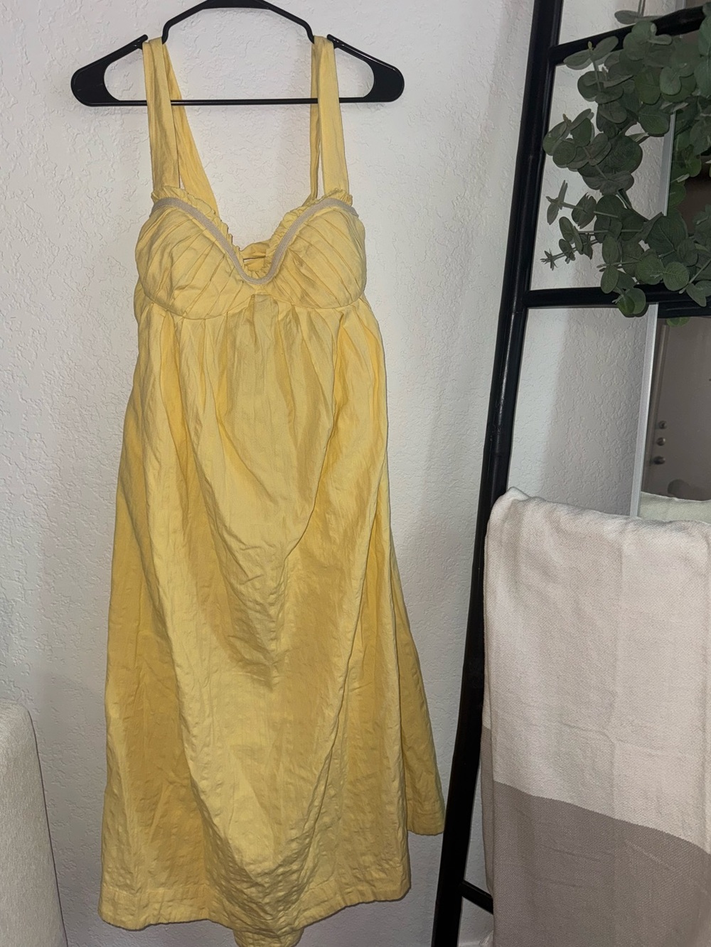 NWOT Free People Est Poppy Midi Dress in Yellow ☀️ - Picture 2 of 9